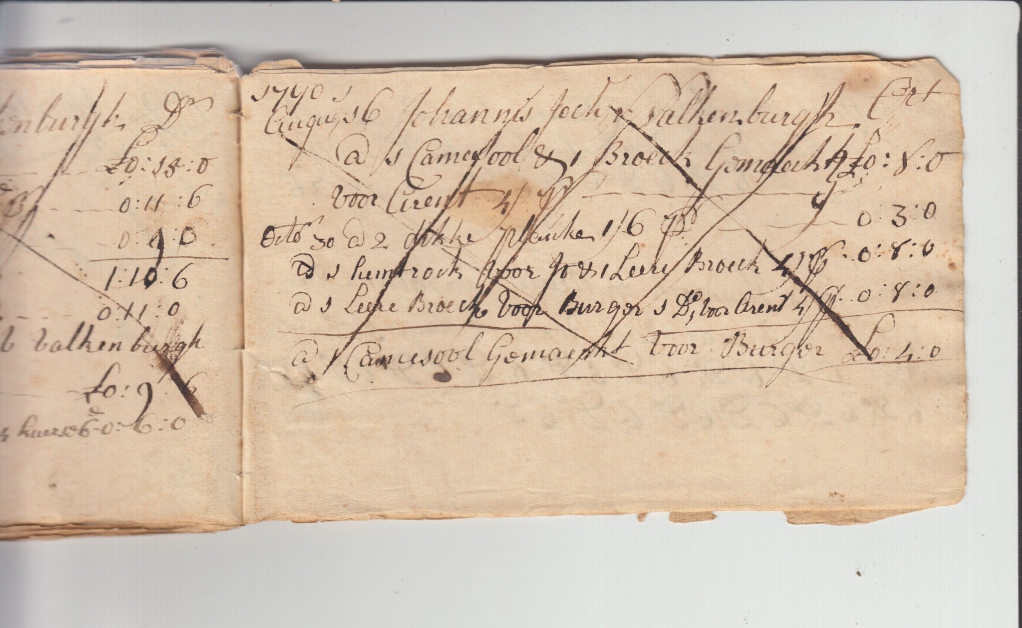 BH105 Pg 37, 1759-1771 & 1783 - Farm Sales Account Book - Pages 31-44